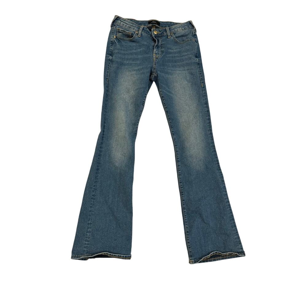 True Religion Becca Mid Rise Bootcut Stretch Jeans Medium Wash Size 27 - Picture 3 of 10